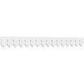 Ekena Millwork Martin Architectural Grade PVC Running Trim, 4"H x 5/8"P x 48"L RUNP04X0625X48MRT